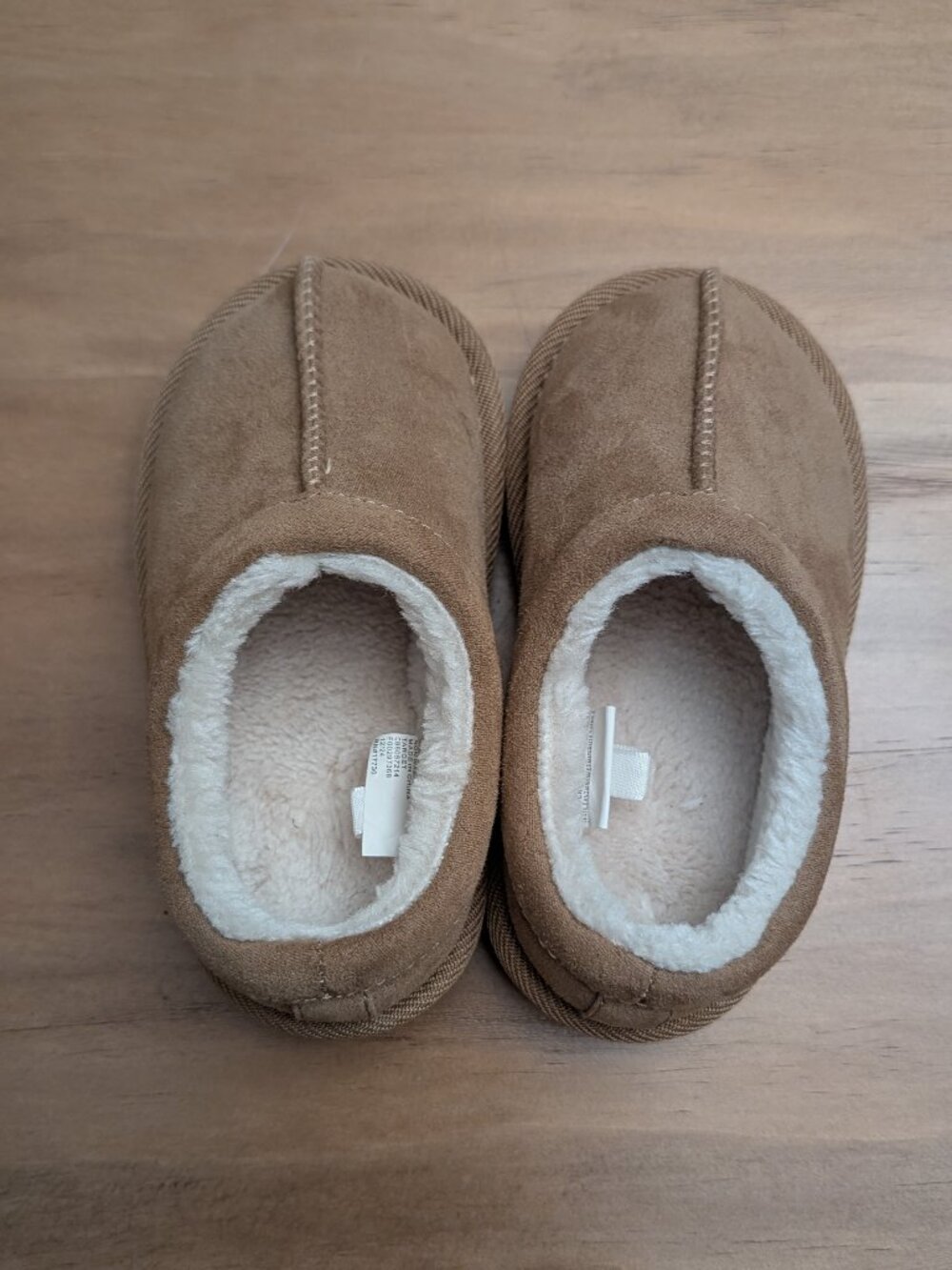 Size 7T Toddler Faux Fur Fleece Lined Jude Clog Slippers - Cat & Jack, Tan